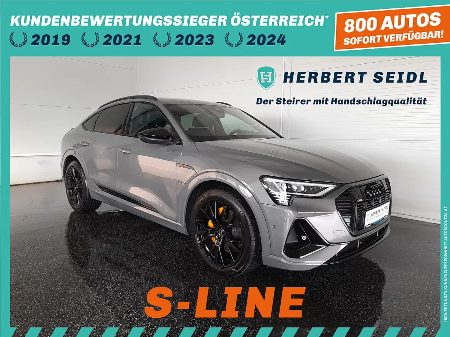 Audi e-tron SB 50 quattro S-LINE BLACK EDITION *NP: € 95.49... Grau - 1