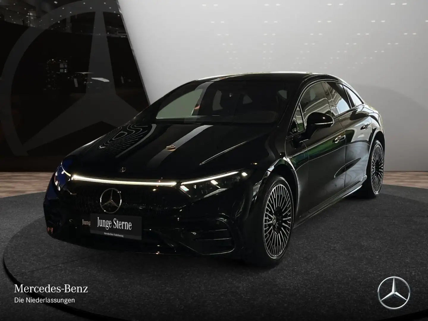 Mercedes-Benz EQS 580 4MATIC AMG Fahrass Fondent Pano Burmester Noir - 2