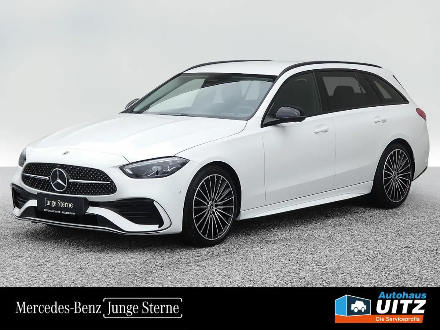 Mercedes-Benz C 220 d 4MATIC AMG +LED+Night+AHK+360°+elekHK Weiß - 1