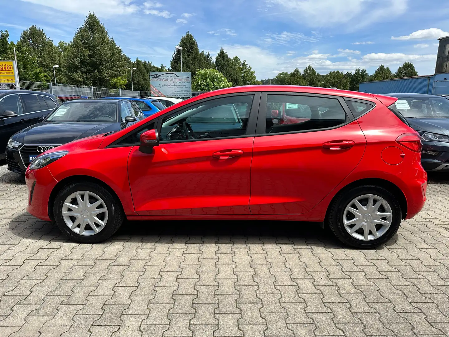 Ford Fiesta 1.0EcoB*TüV Neu*KLIMA*ACC*TEMP*SPURHALT*VERKEHR Rot - 2