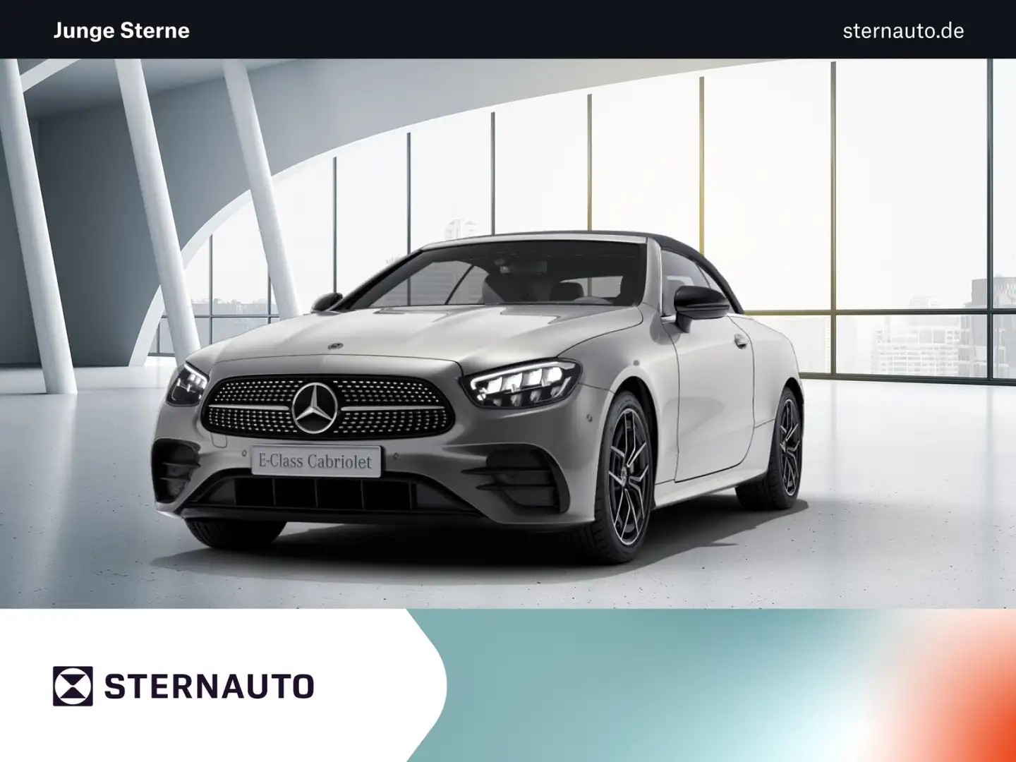 Mercedes-Benz E 450 E 450 4M Cabriolet AMG Line Navi Styling Autom. Srebrny - 1