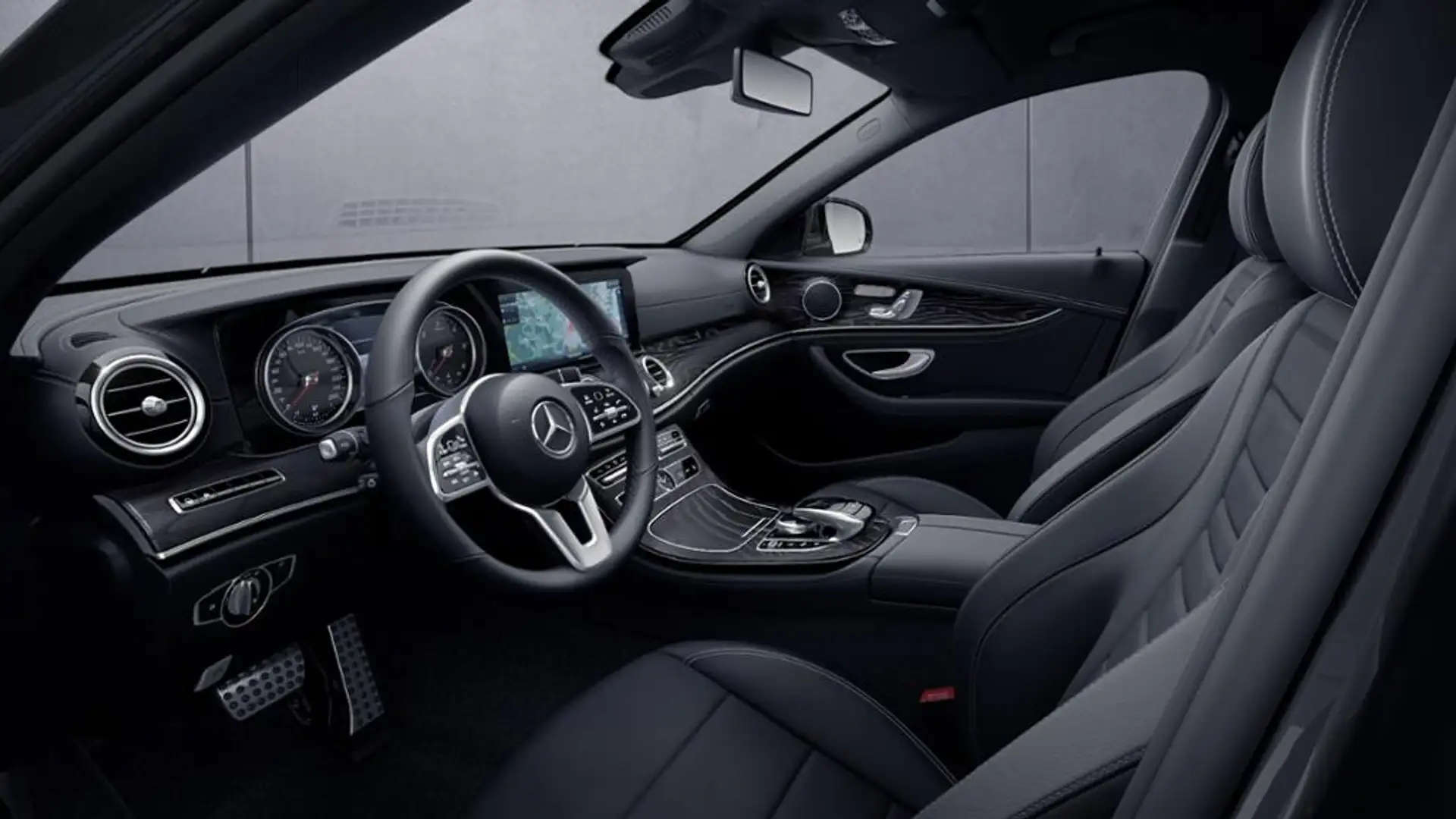 Mercedes-Benz E 220 d 4M T AMG/MuBeam/Fahrass/Business-P/Memory Grau - 2