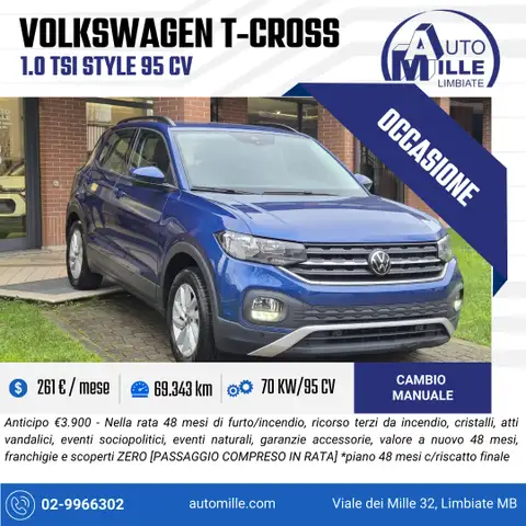 Volkswagen T-Cross 1.0 tsi Style 95cv