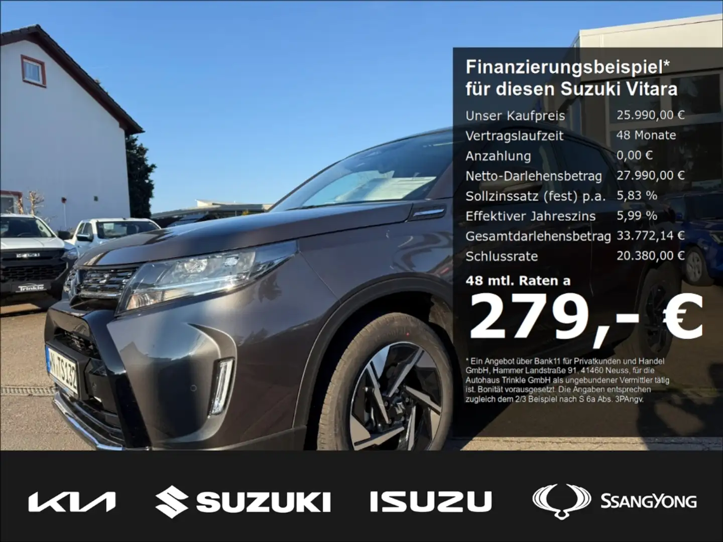 Suzuki Vitara 1.4 Mild-Hybrid Comfort+ 4x4 DITC HYBRID EU6e Gris - 1