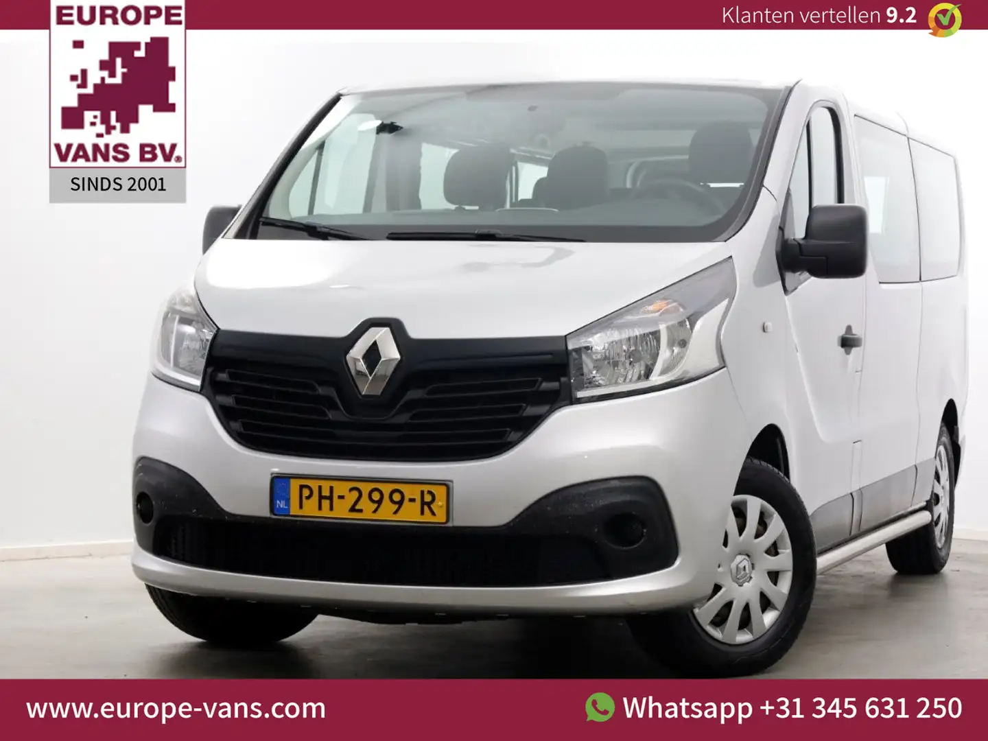Renault Trafic Passenger 1.6 dCi E6 L2H1 Personenbus Incl BTW/BPM Grijs - 1