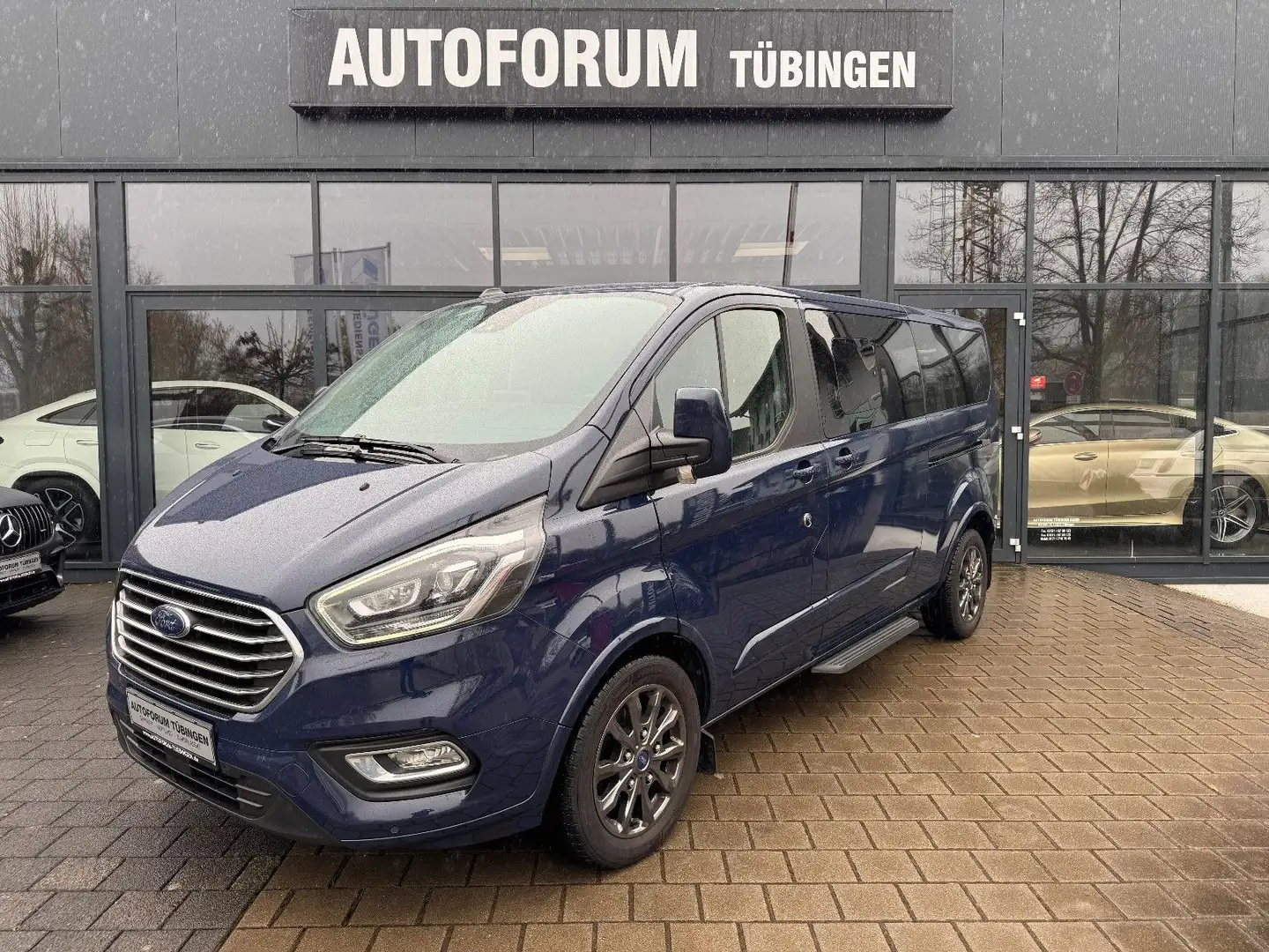 Ford Tourneo Custom 320 L2H1*8SITZE*AHK*ACC*SPURH* Blau - 1