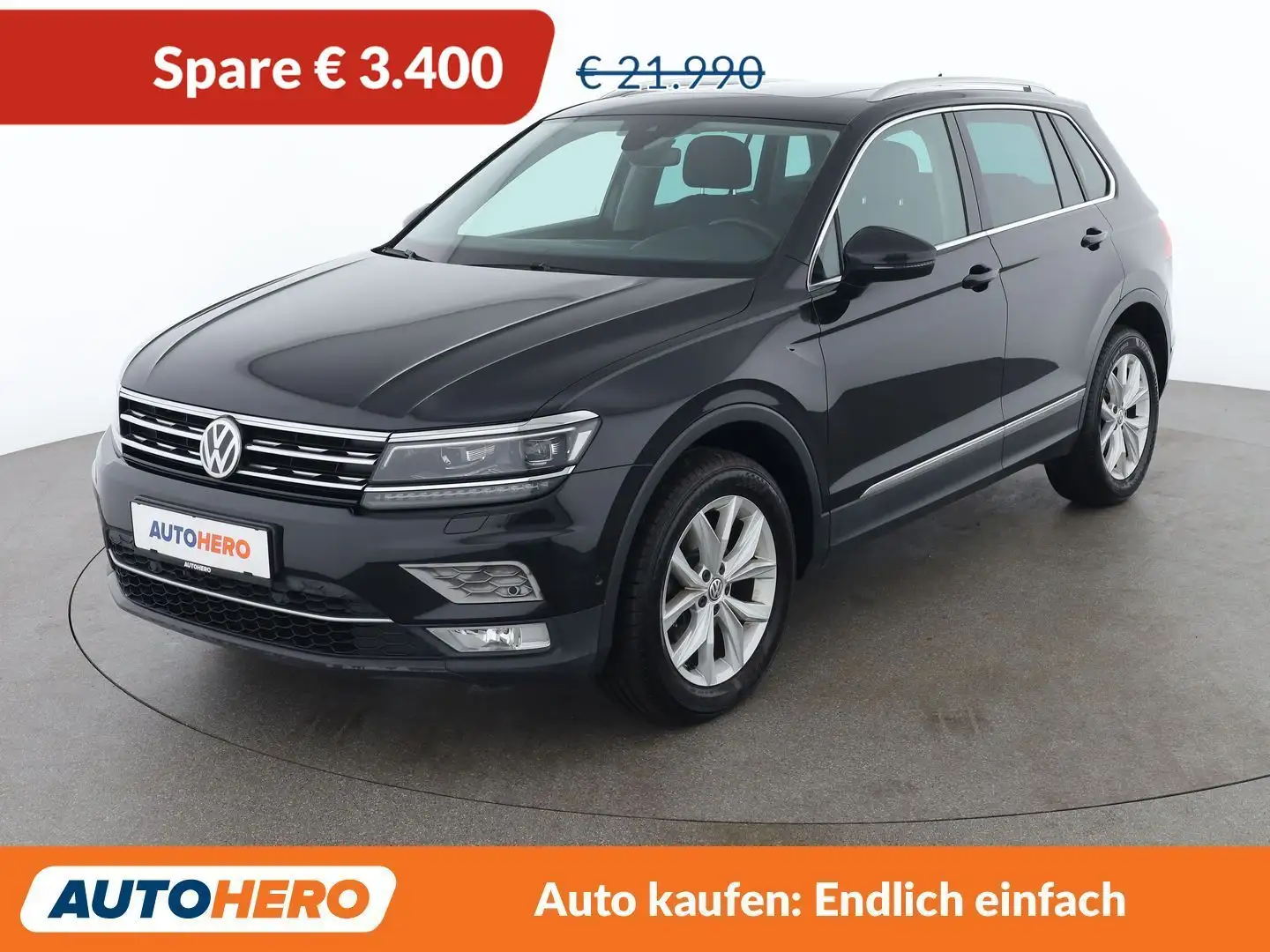 Volkswagen Tiguan 2.0 TDI Highline 4Motion BlueMotion Tech Schwarz - 1