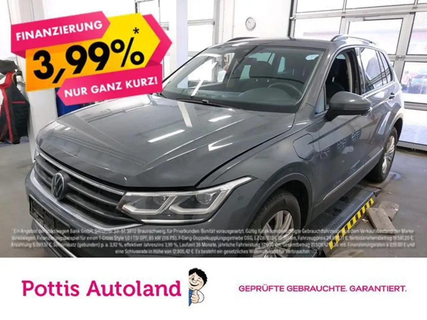 Volkswagen Tiguan 1.4 TSI eHybrid DSG LIFE AHK KAMERA NAVI Grau - 1