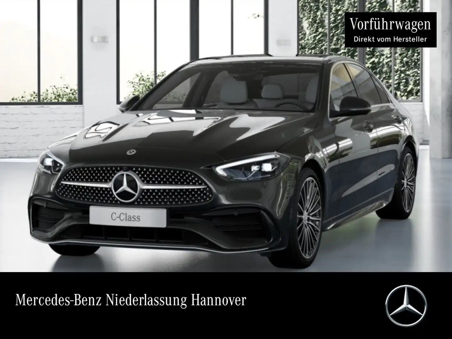 Mercedes-Benz C 220 d AMG+PANO+360+AHK+LED+TOTW+KEYLESS+9G Grau - 1