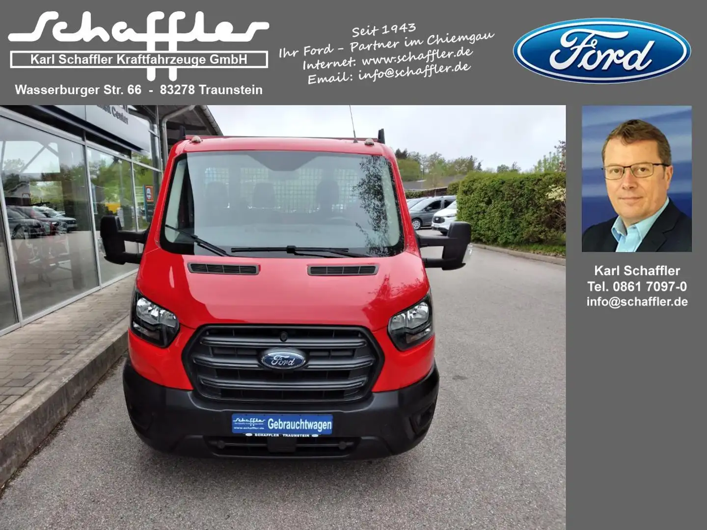 Ford Transit 350 L3 Pritsche Einzelkabine Basis Rot - 2