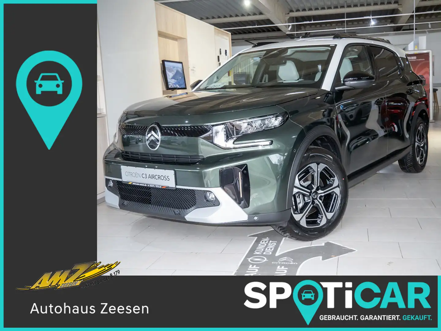 Citroen C3 Aircross ë- 113 Extended-Range MAX PDC HUD Verde - 1