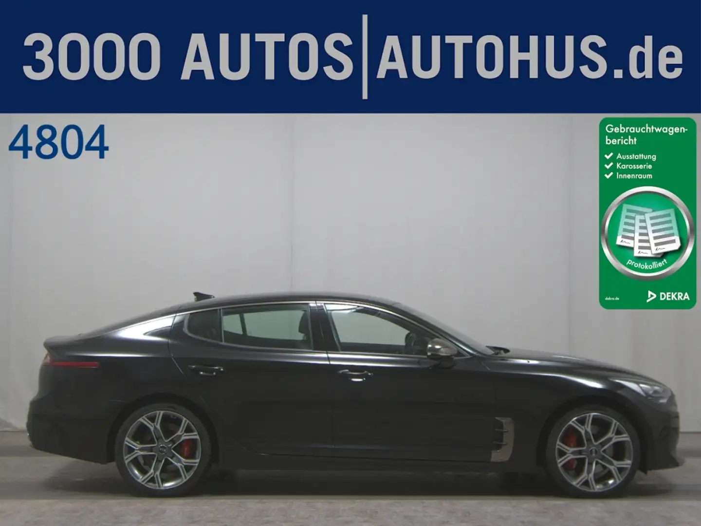 Kia Stinger 3.3 V6 T-GDI GT Navi LED H-K RFK 4xShz Noir - 1