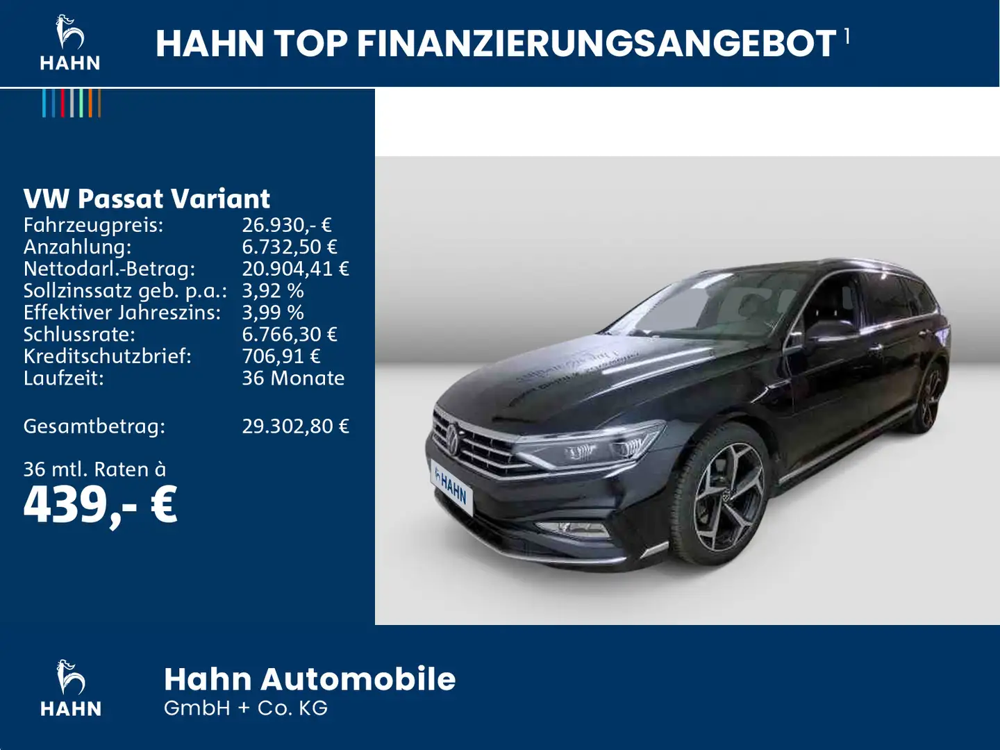 Volkswagen Passat Variant 2.0TDI DSG Elegance R-Line Matrix Schwarz - 2