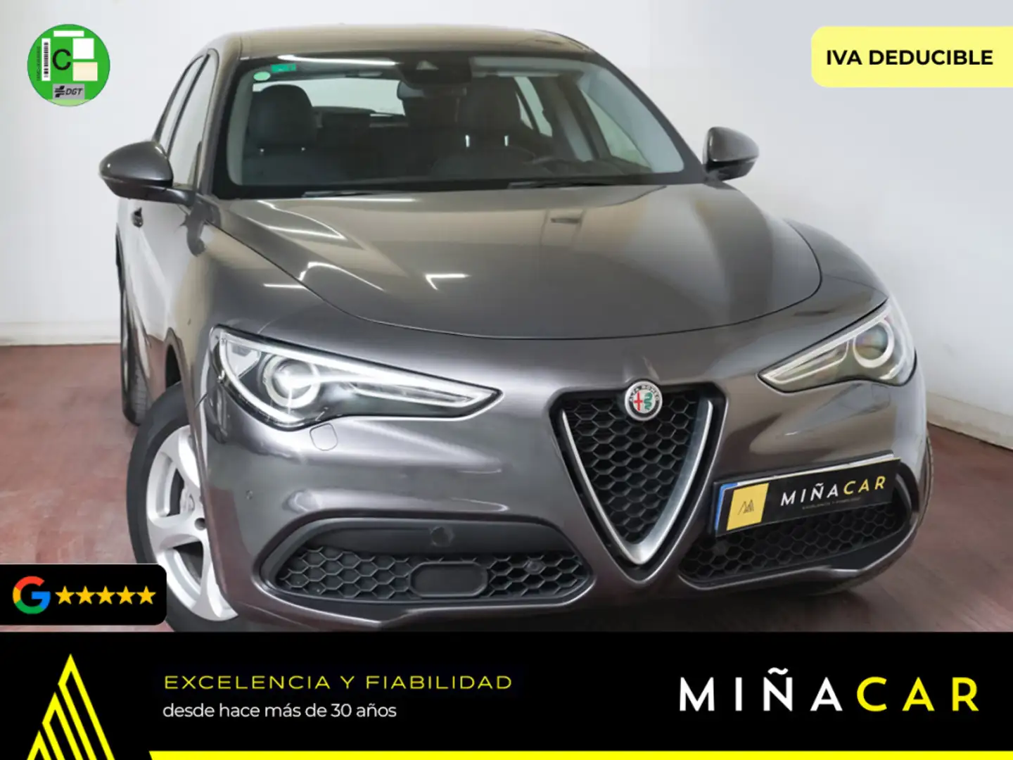 Alfa Romeo Stelvio 2.2 RWD Aut. 160 Gris - 1