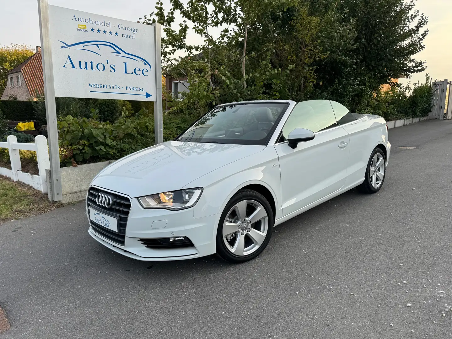 Audi A3 A3 1.8 TFSI Cabrio S tronic/leder/camera/gps/… Blanc - 1
