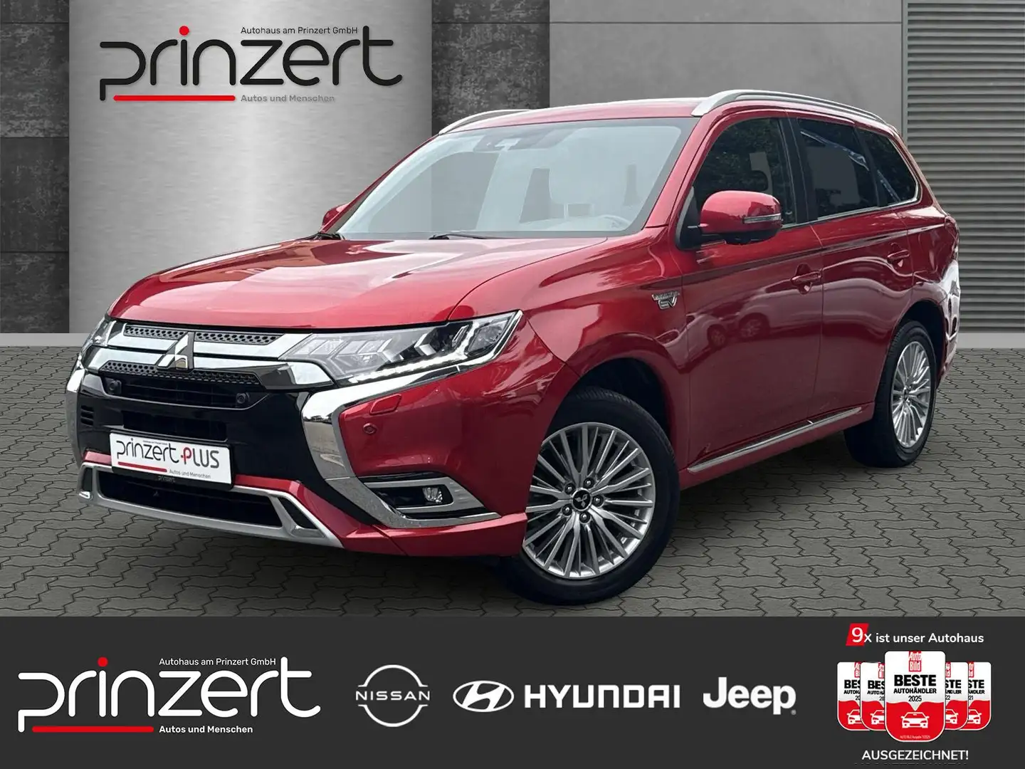 Mitsubishi Outlander PHEV 2.4 "Top" 4WD*CarPlay*RFK Rood - 1