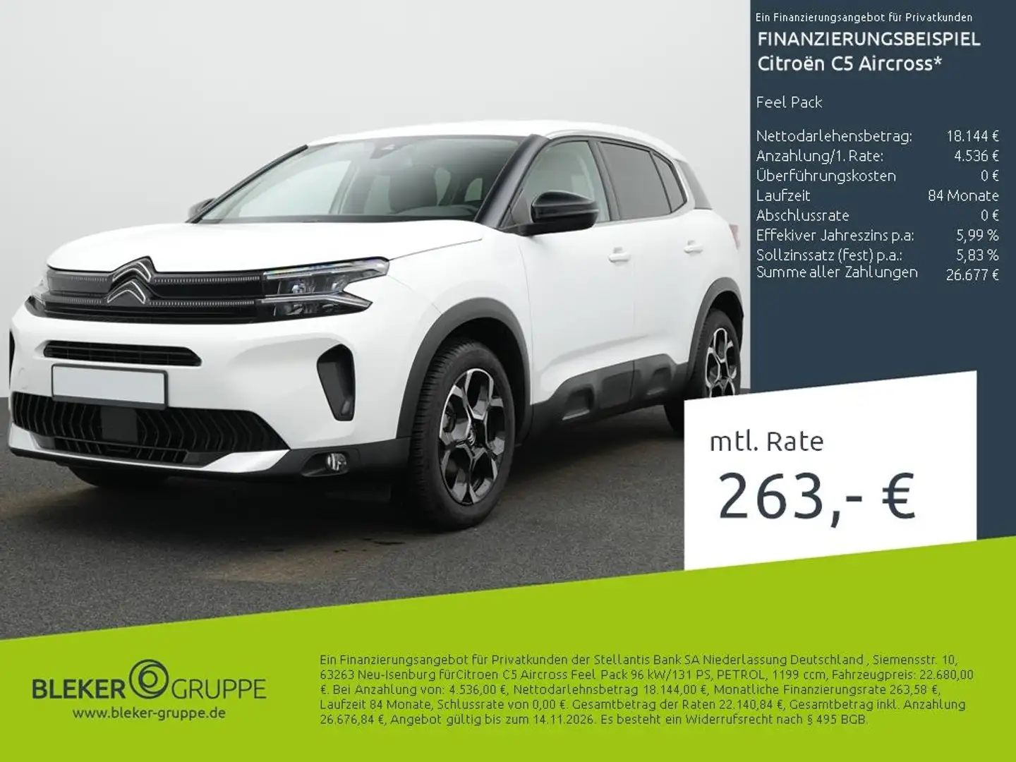 Citroen C5 Aircross Feel Pack Weiß - 1