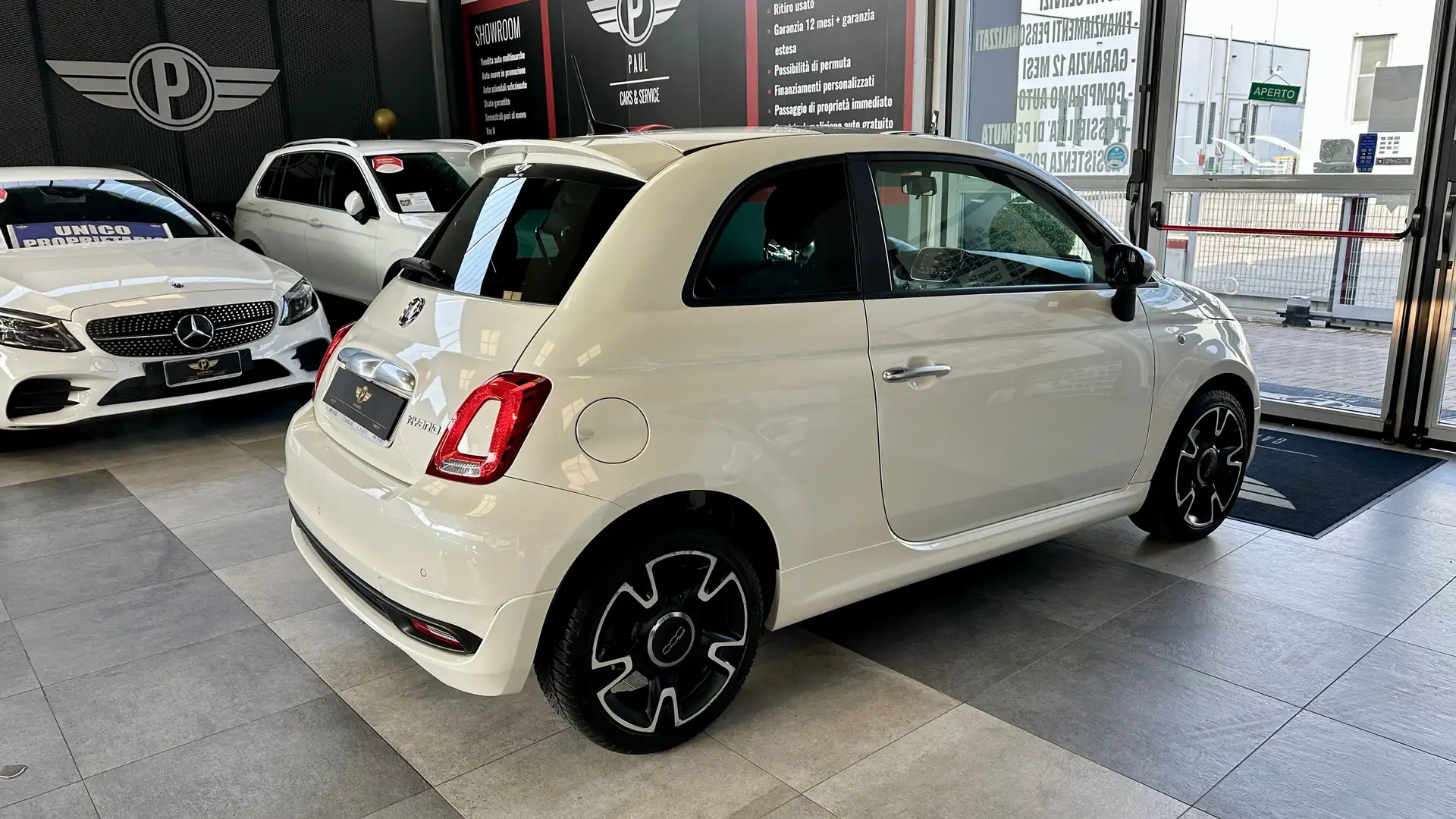 Fiat 500 1.0 hybrid 70CV Rockstar + NEOPATENTATO Bianco - 2
