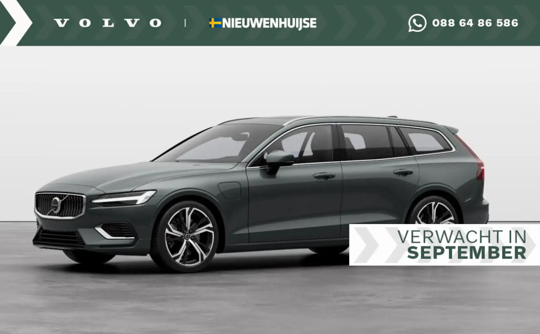 Volvo V60 2.0 T6 Plug-in hybrid AWD Plus Bright | Panoramada Groen - 1