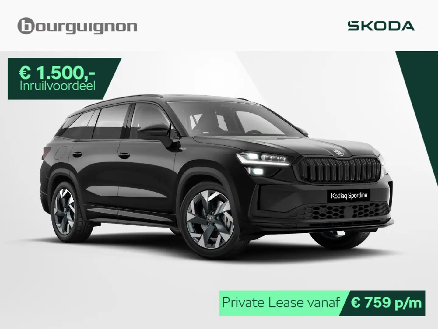 Skoda Kodiaq Sportline Business 1.5 TSI PHEV 204PK | Trekhaak | Zwart - 1