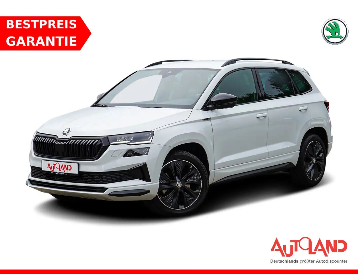 Skoda Karoq 1.5 TSI Sportline LED Navi ACC Totwinkel Weiß - 1
