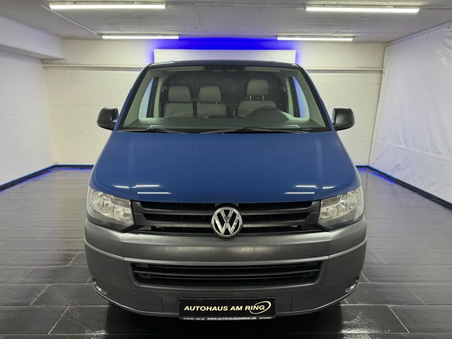 Volkswagen T5 Transporter Kasten lang 2.HD KLIMA 3-SITZ PDC Blau - 1