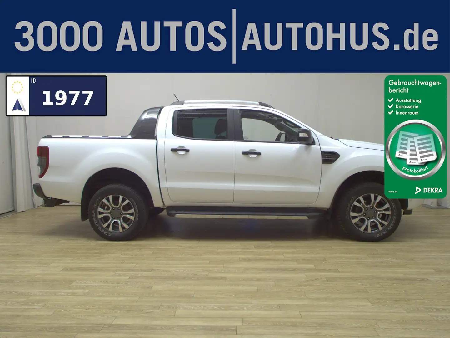 Ford Ranger 2.0 TDCI 4x4 Wildtrak Navi Rollo AHK ACC Weiß - 1