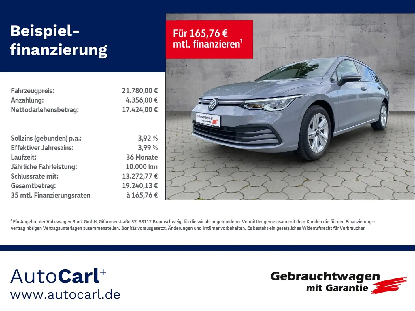 Volkswagen Golf Variant VIII Variant Life 2.0 TDI DSG LED+/3-Zonen/SHZ KL Grau - 1