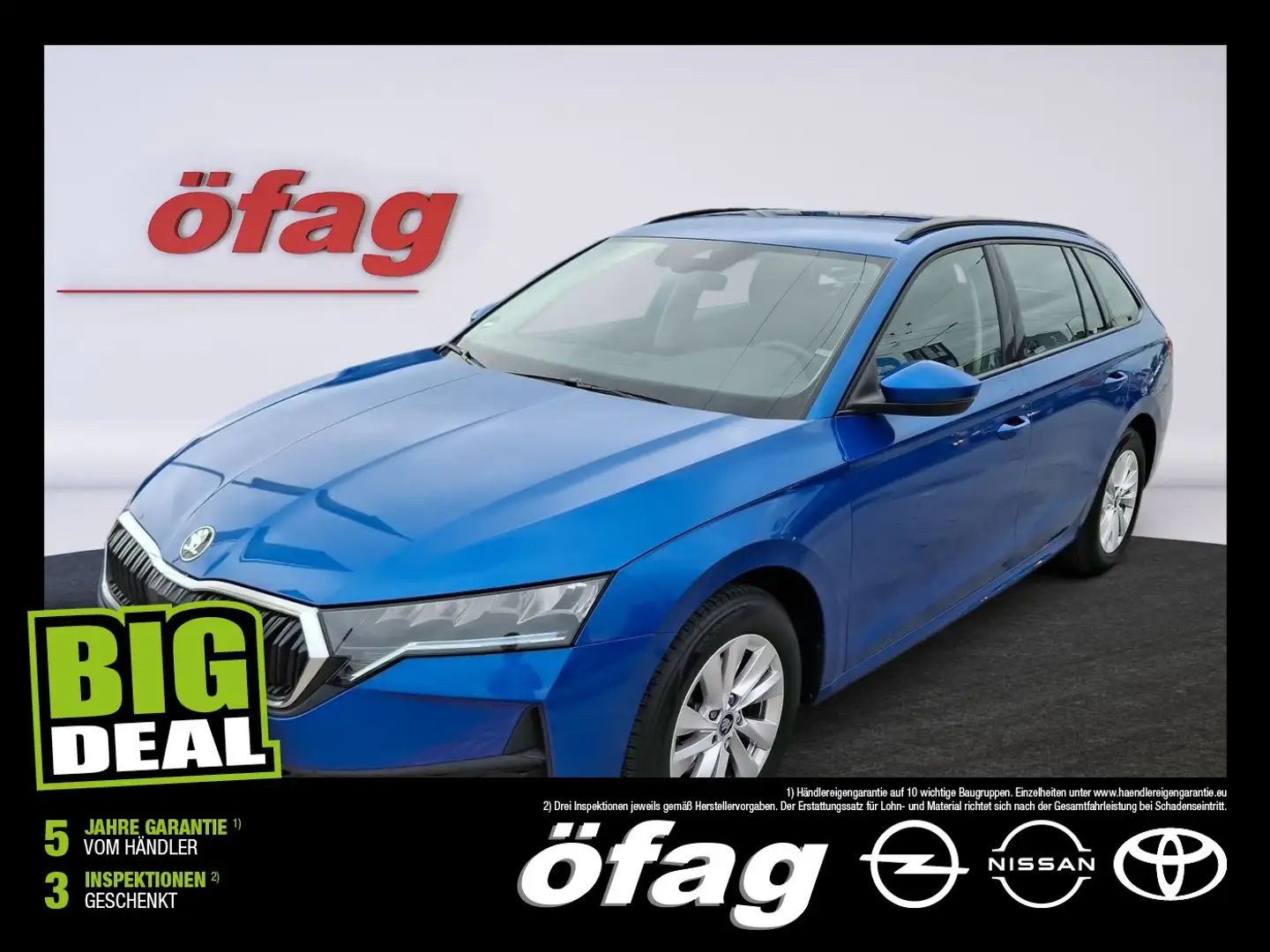 Skoda Octavia Combi 1.5 TSI mHEV W Essence LED+SHZ+PDC Blau - 1