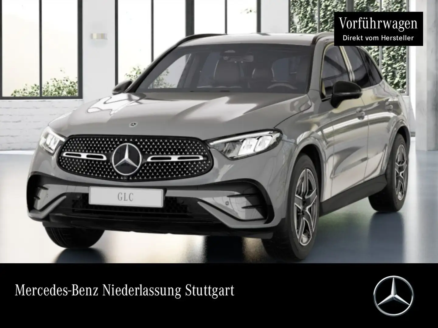 Mercedes-Benz GLC 200 4M AMG+NIGHT+360+AHK+LED+TOTW+KEYLESS+9G Gris - 1
