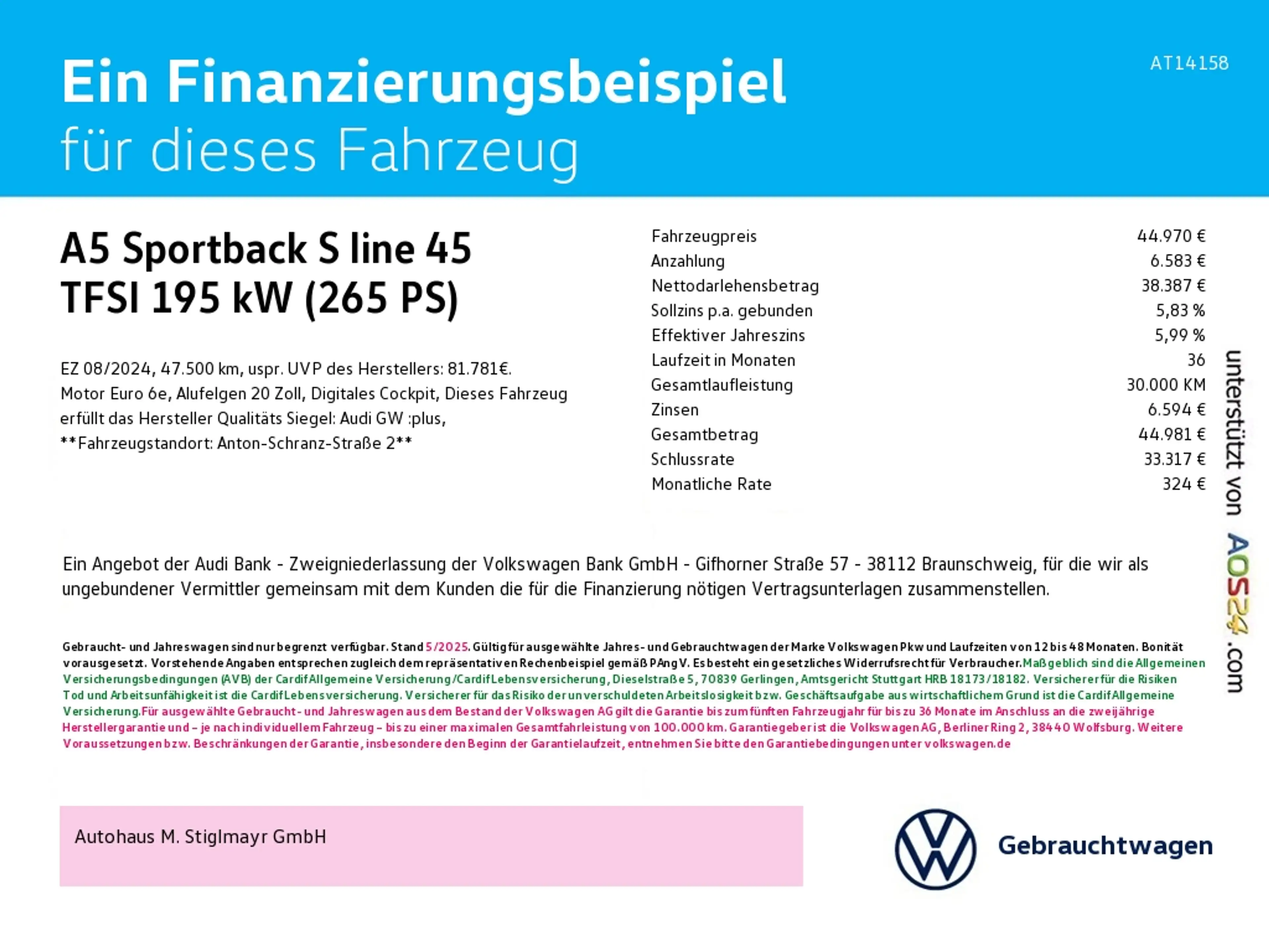 Audi A5 Sportback S line 45 TFSI quattro AHK+HUD+ACC — photo 15