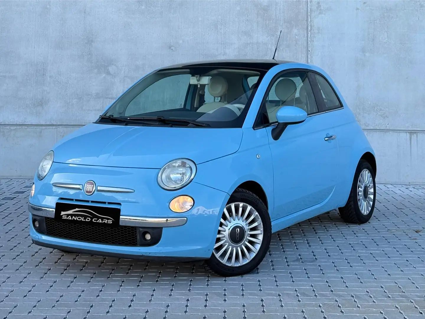 Fiat 500 500 0.9 T TwinAir Lounge Stop Bleu - 2