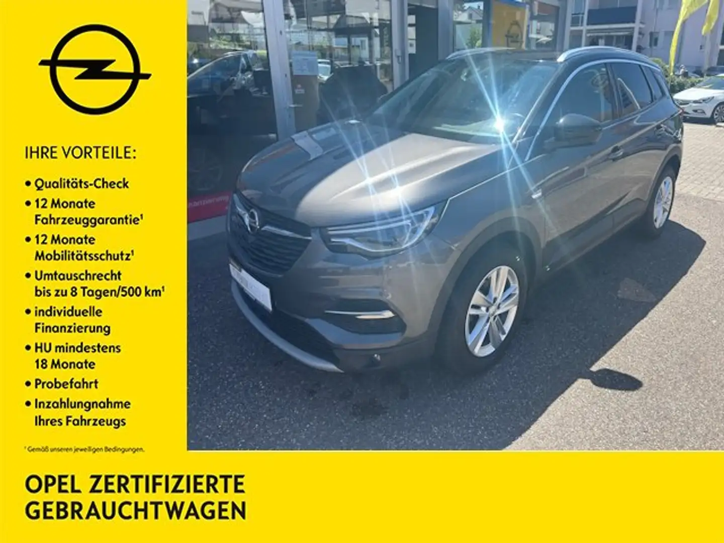 Opel Grandland X 1.5 D Ultimate AT Navi,Leder,Kamera,LED,SHZ,PDC! Grijs - 1