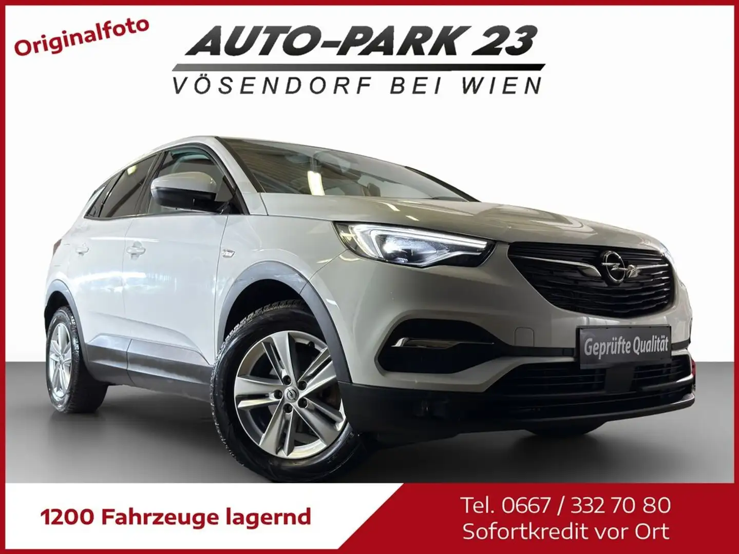Opel Grandland X 1,2 T**AUT.NEUES-PICKERL 7/2017**MOD2019 Weiß - 1