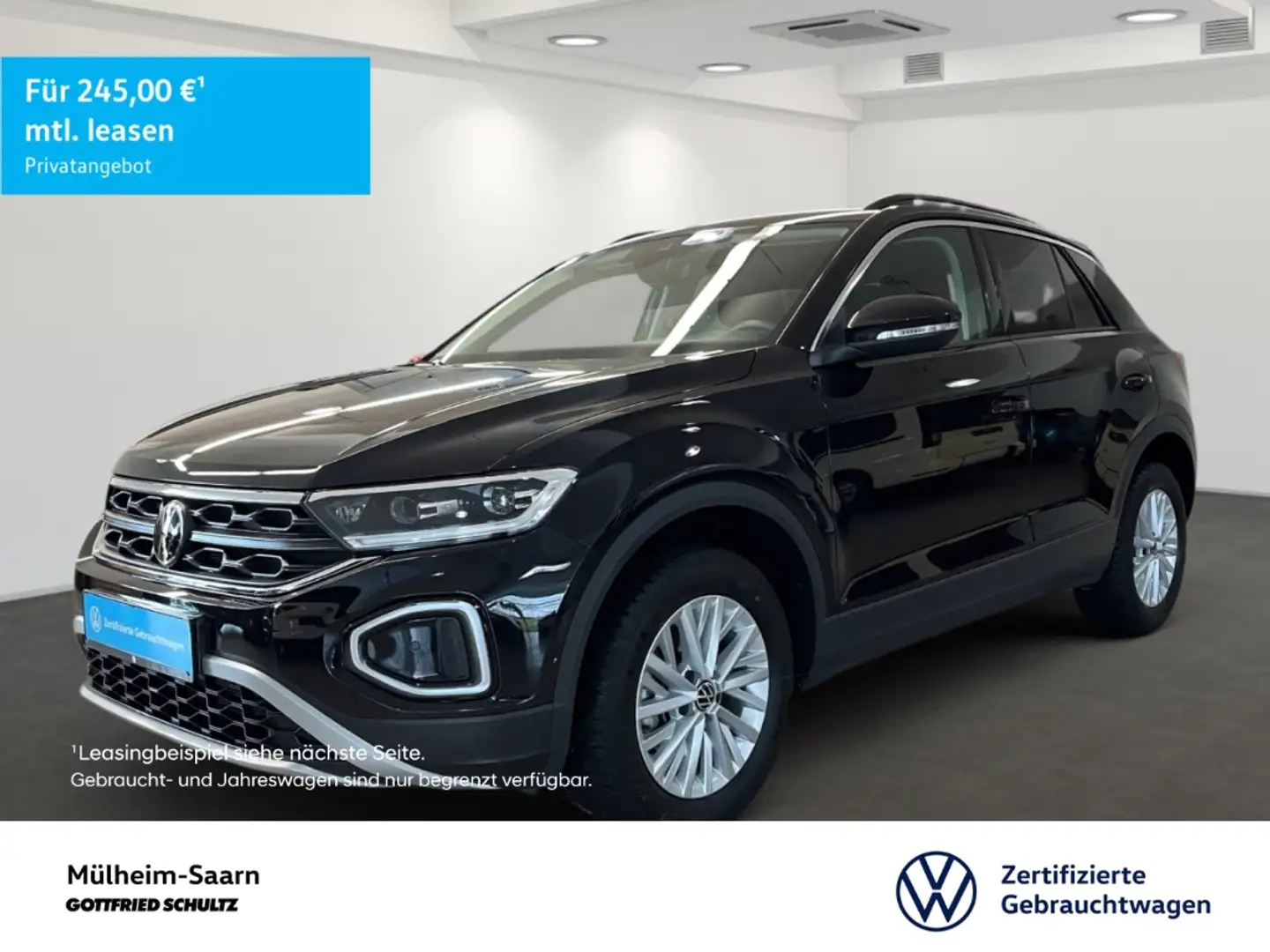 Volkswagen T-Roc 1.0 TSI Navi LED Sitzheizung APP-Connect Schwarz - 1