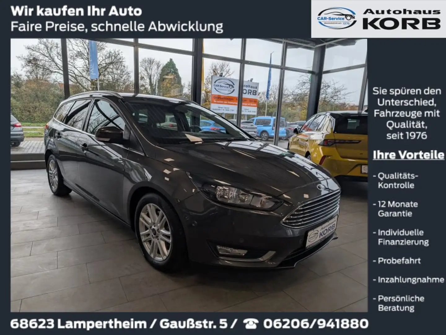 Ford Focus Focus Turnier Diesel Turnier 2.0 TDCi DPF Titanium Gris - 1