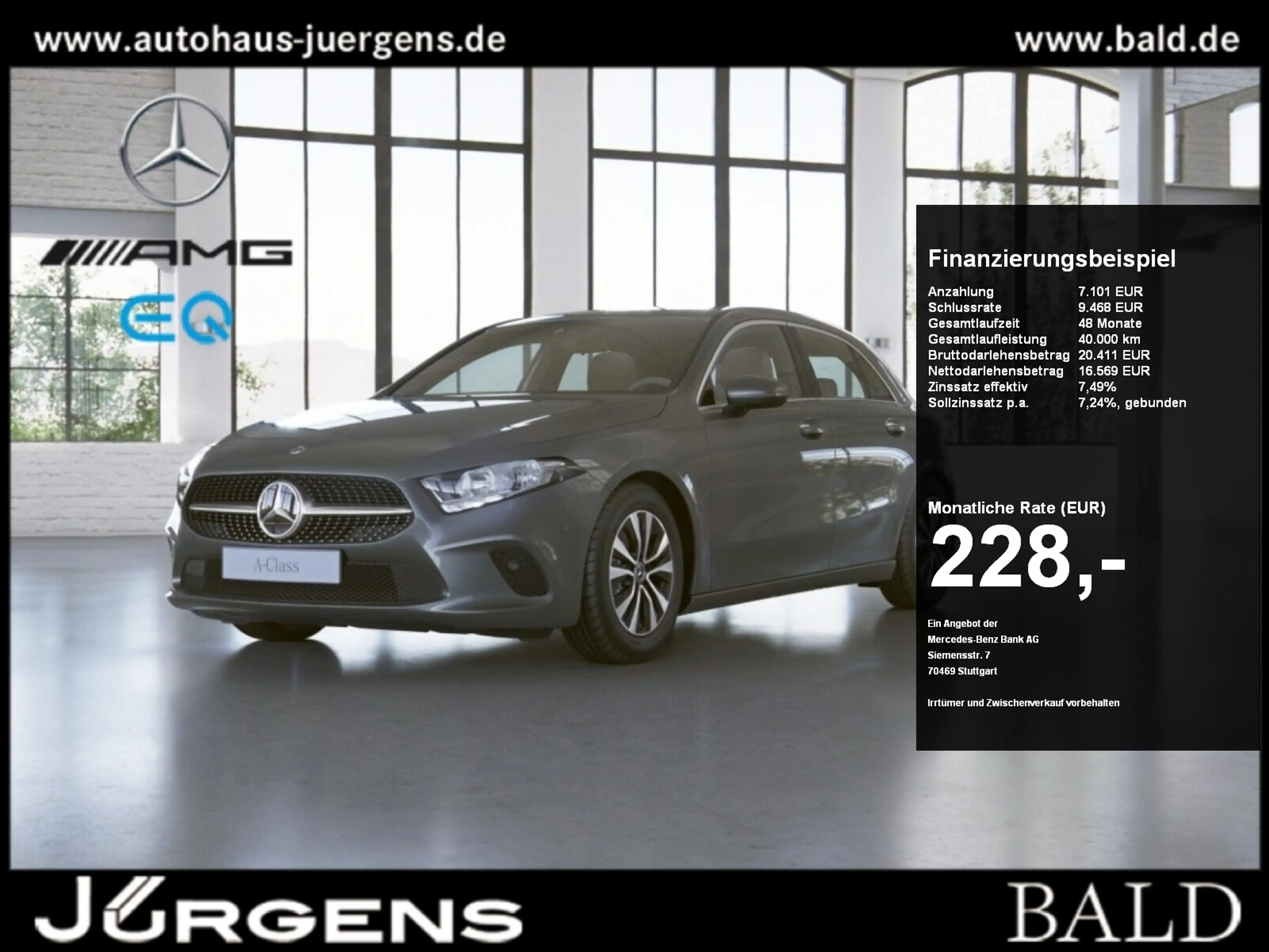 Mercedes-Benz A 180 Progressive+Alu+LED+Carb+App