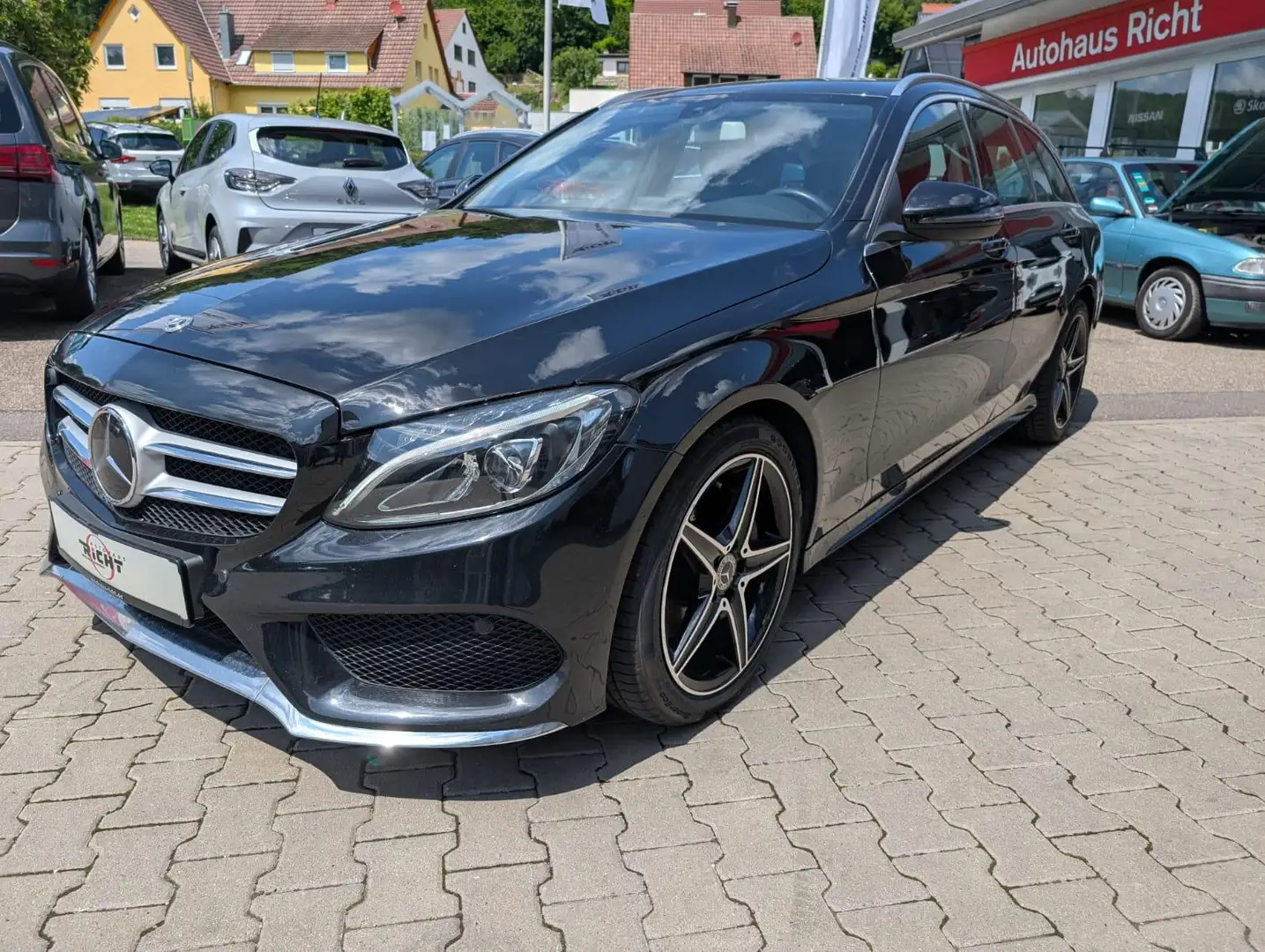 Mercedes-Benz C 200 T AMG-Line Navi Kamera LED SHZ Zwart - 2