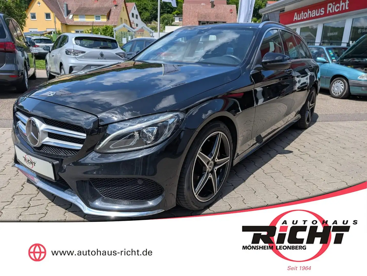 Mercedes-Benz C 200 T AMG-Line Navi Kamera LED SHZ Zwart - 1