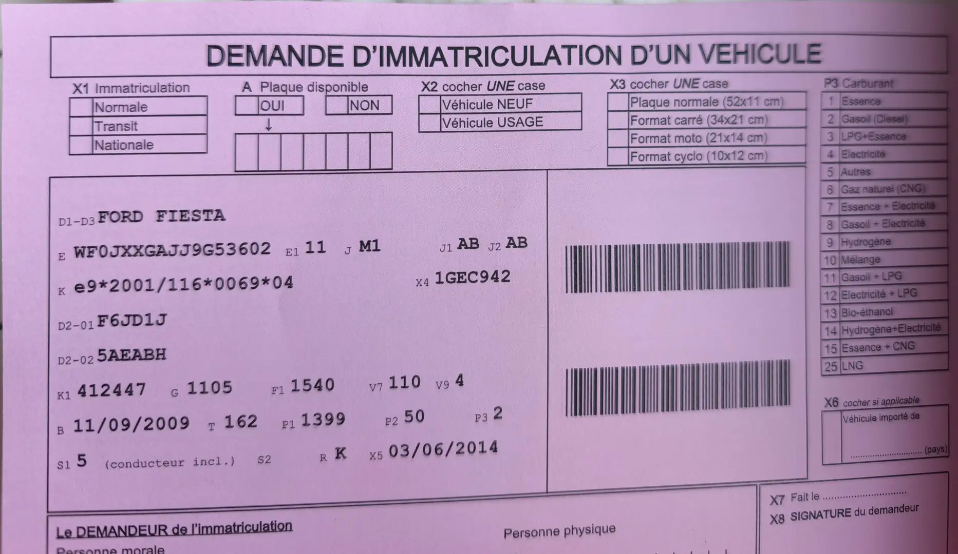 Ford Fiesta 1.4 TDCi / PRETE A IMMATRICULER / GARANTIE Rouge - 2