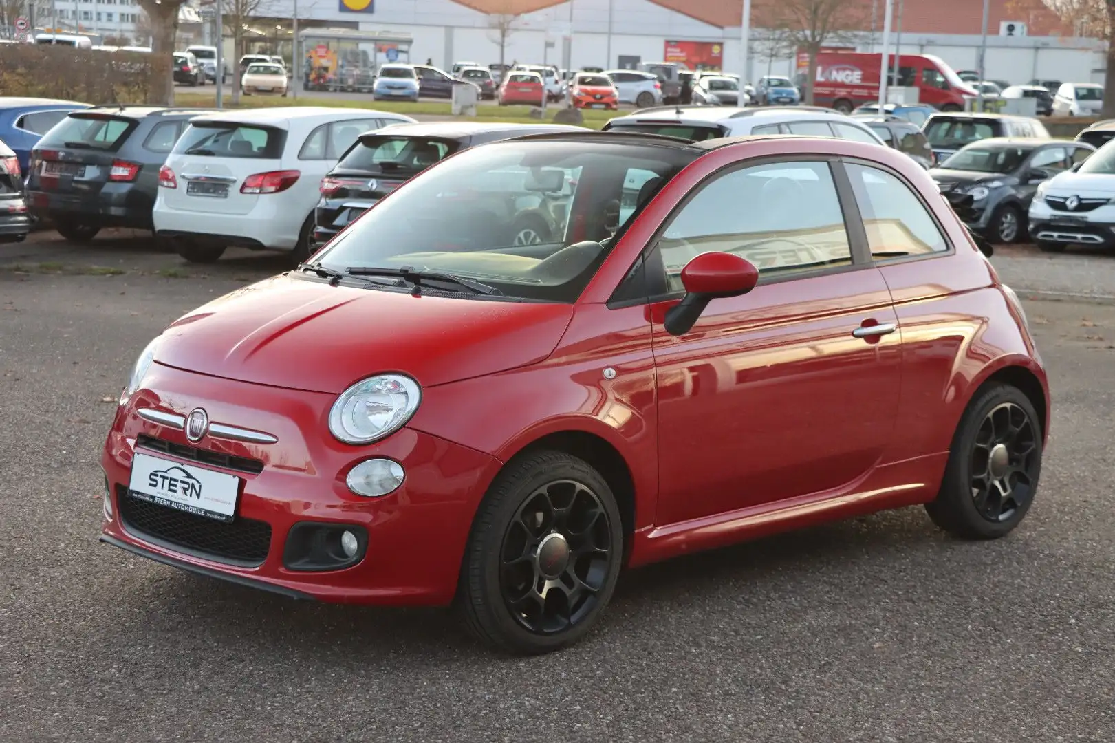 Fiat 500 S Cabrio l LEDER l KLIMA l Rouge - 2