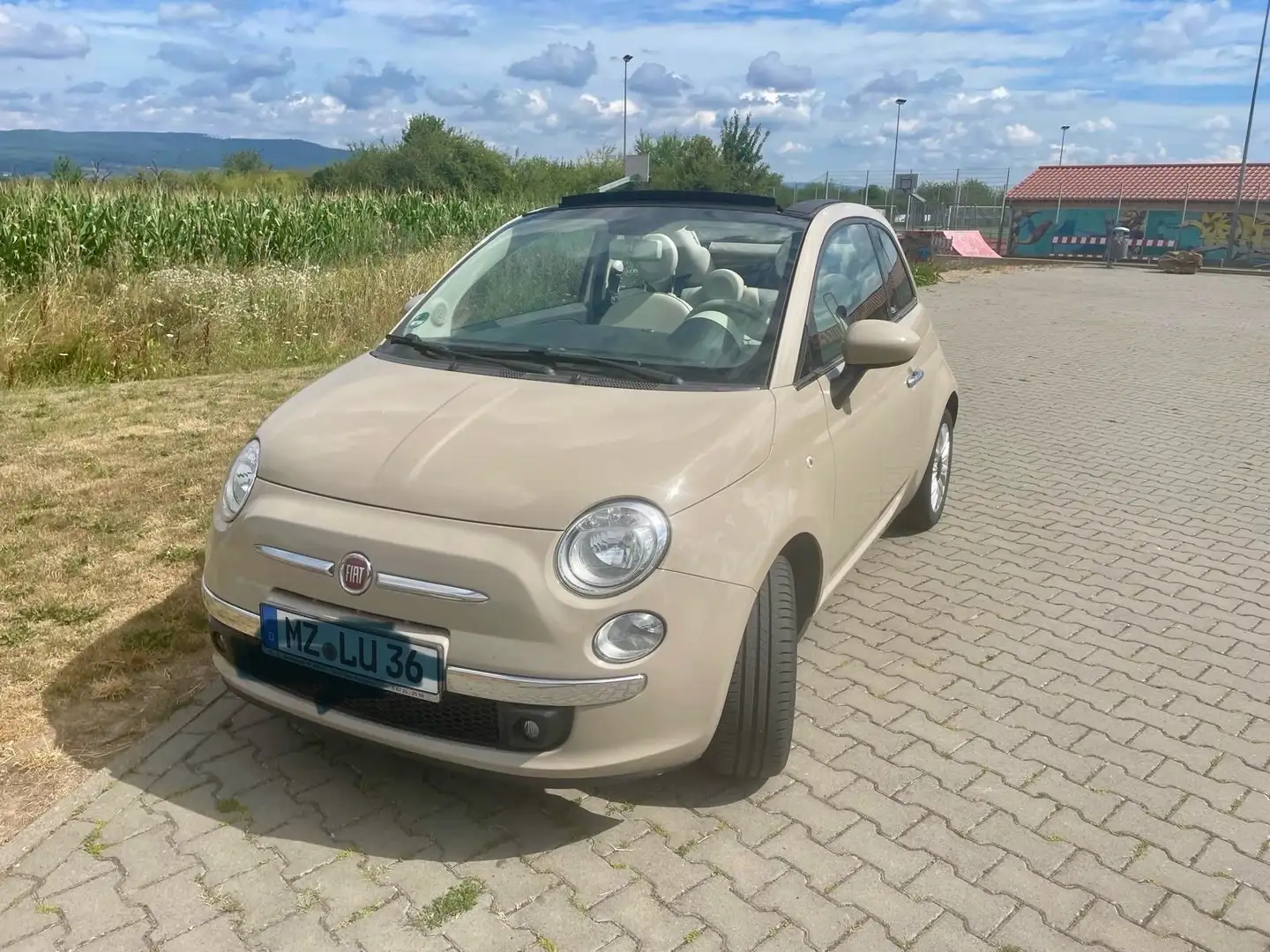 Fiat 500C 500 C Бежевий - 1