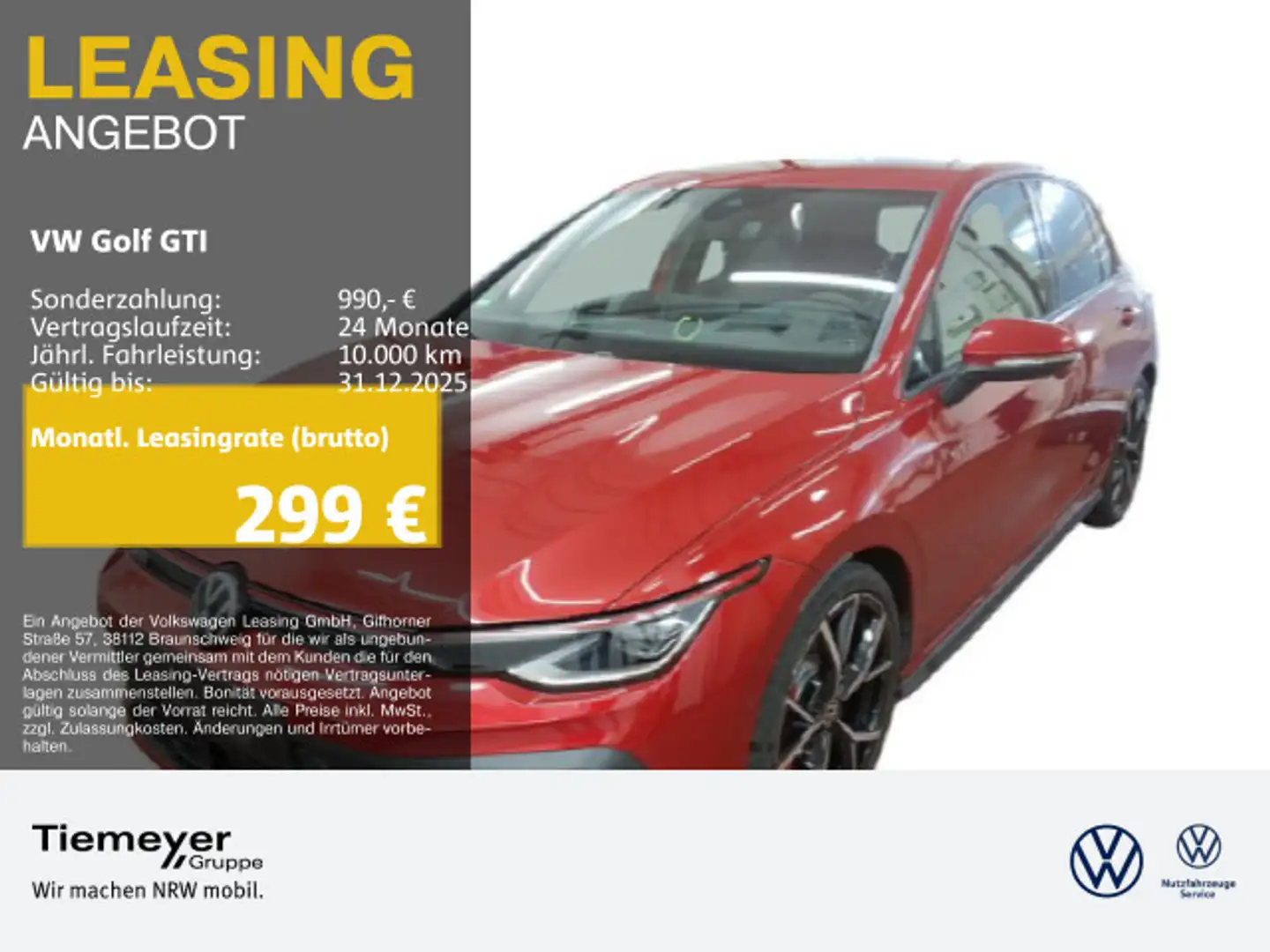 Volkswagen Golf GTI DSG MATRIX HuD 360° ASSIST Rot - 1