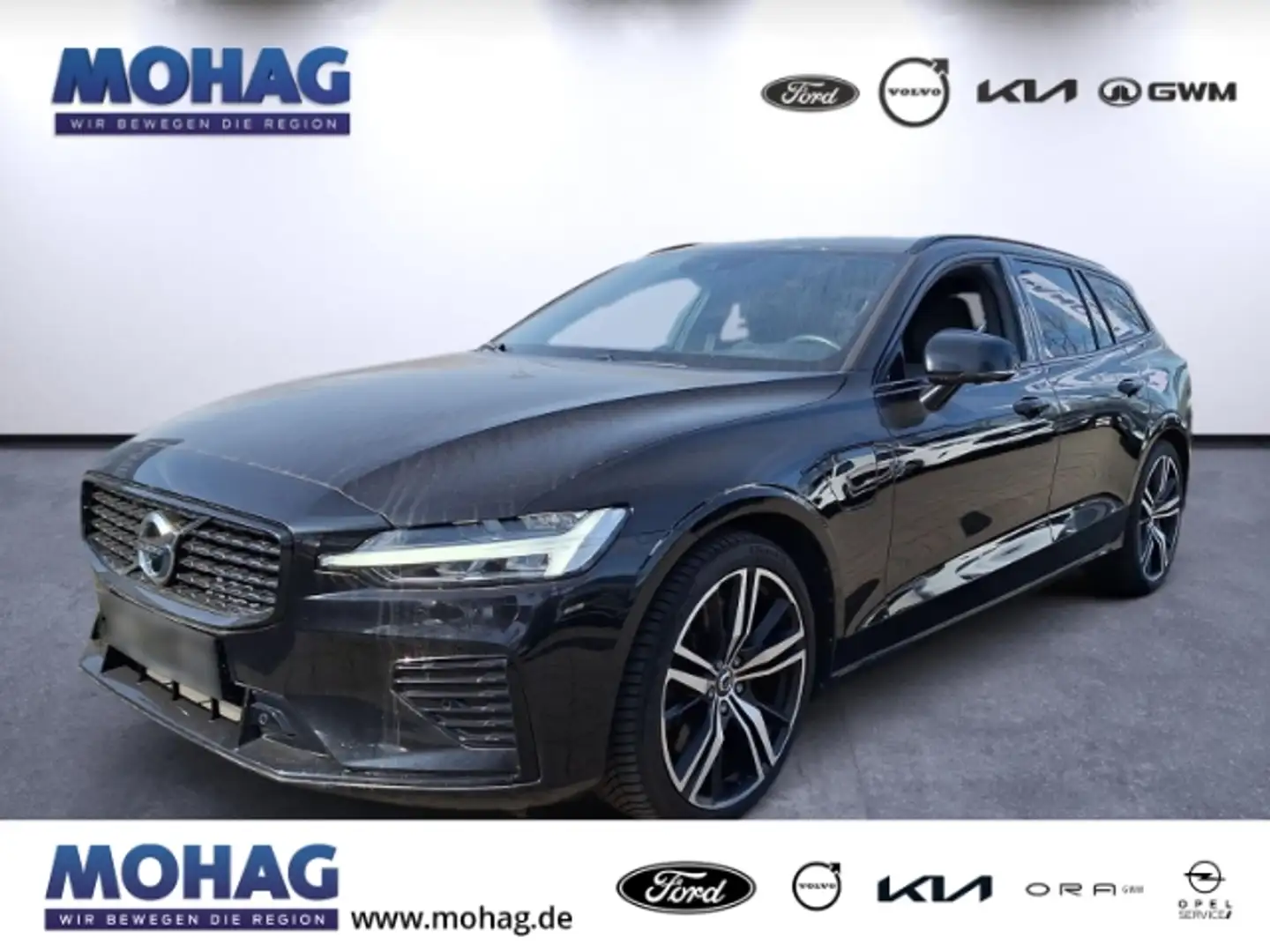 Volvo V60 Kombi R Design Recharge Plug-In Hybrid AWD T6 Twin Zwart - 1