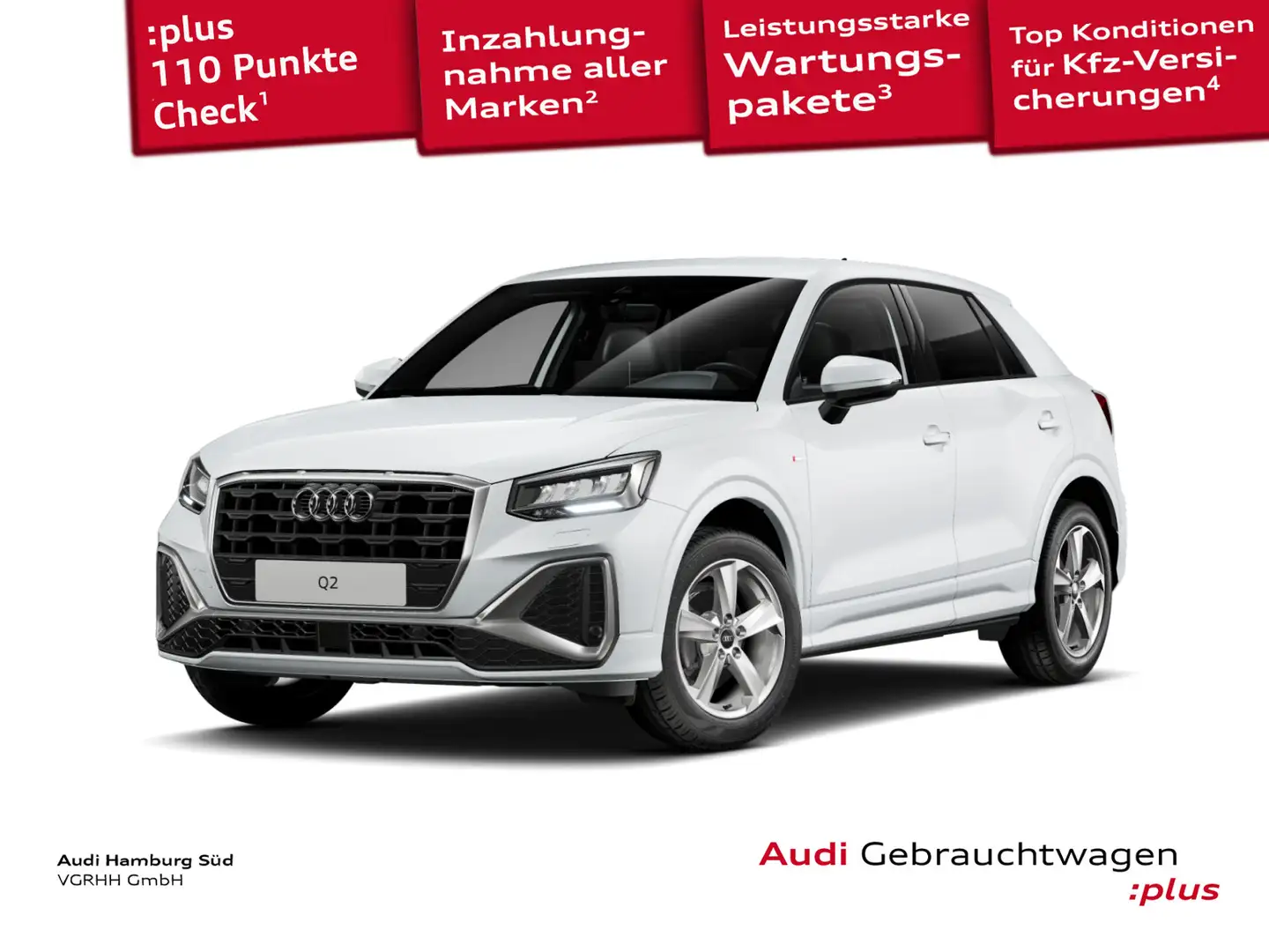 Audi Q2 35 TFSI S tronic 2xS LINE/NAVI/KAMERA/AHK Weiß - 1