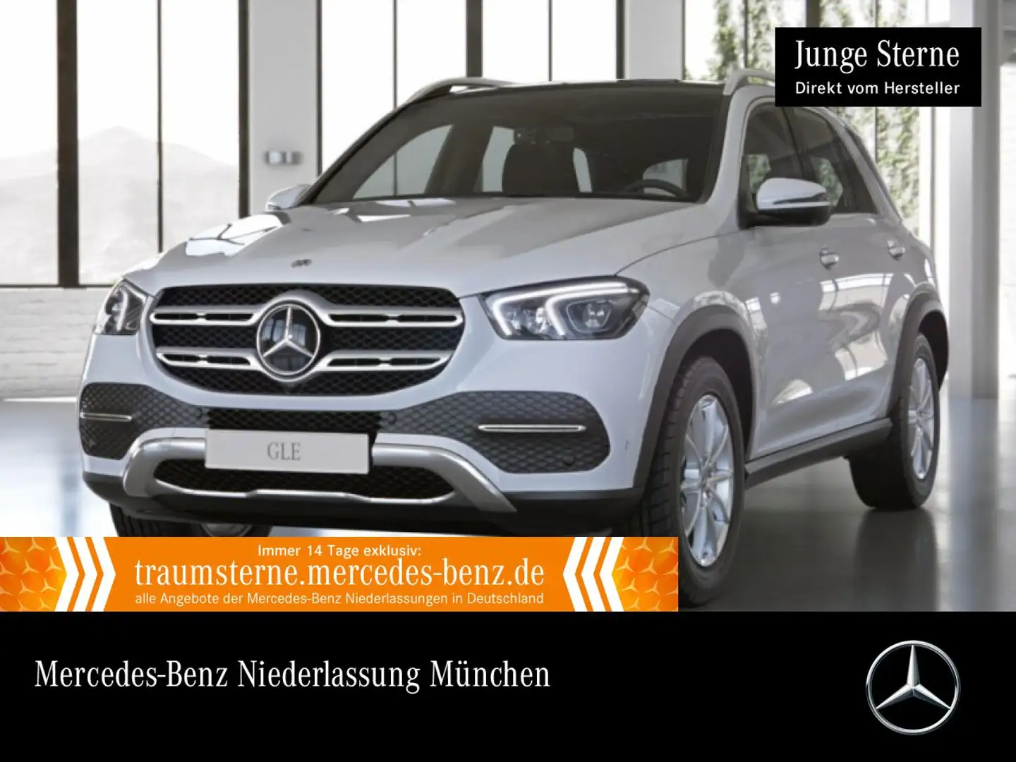Mercedes-Benz GLE 350 de 4M PANO+360+LED+FAHRASS+19"+9G Weiß - 1