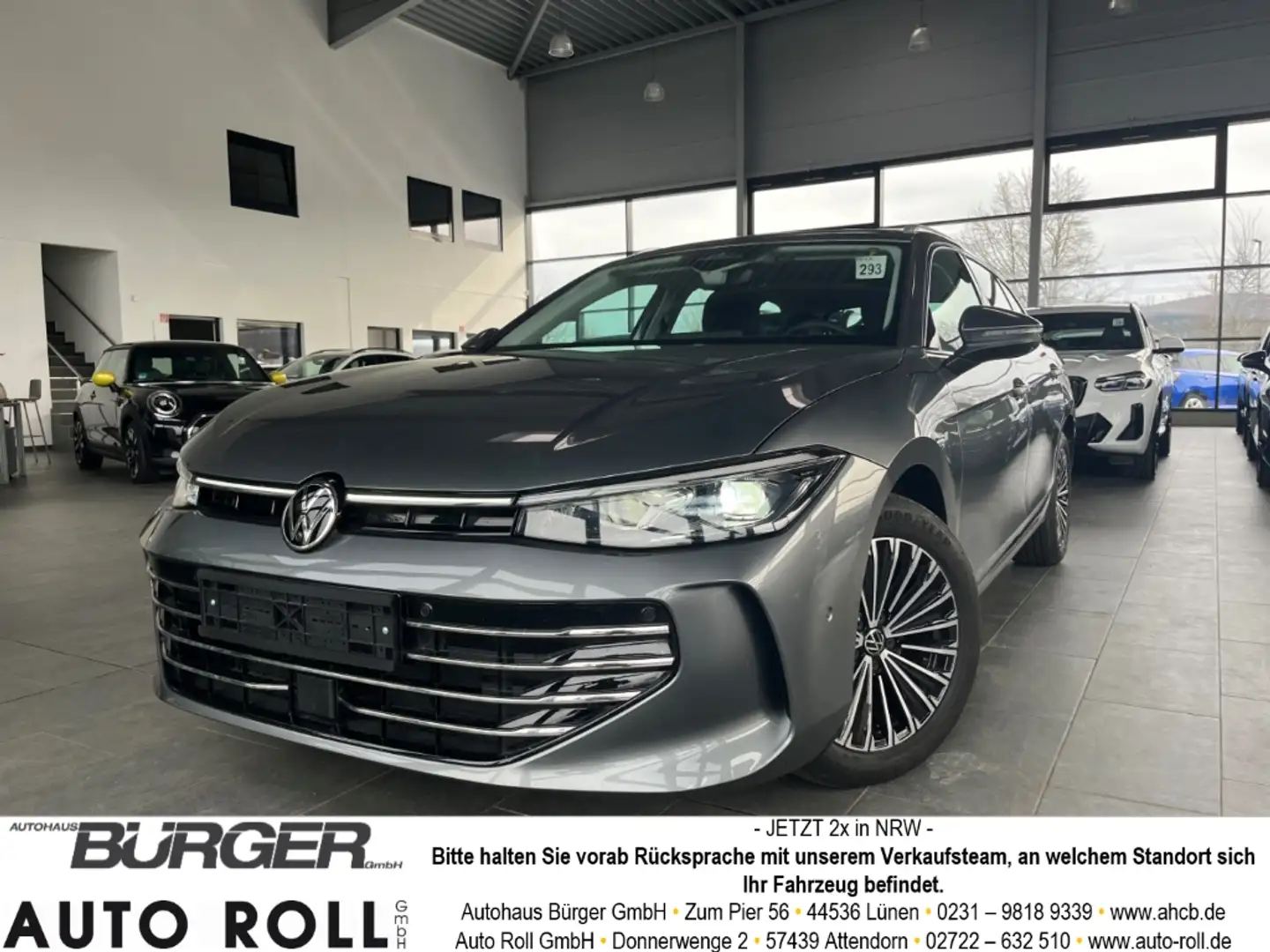Volkswagen Passat Variant 2.0 TDI Elegance Pano 360° ACC Matrix Navi Gris - 1