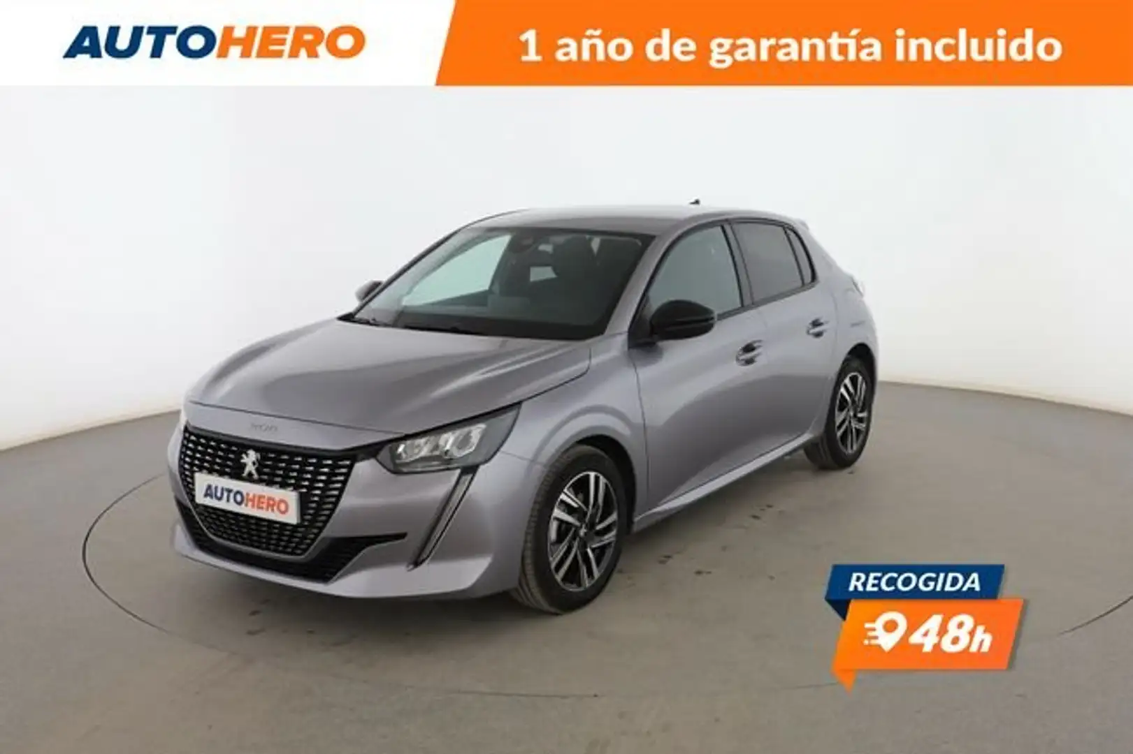 Peugeot 208 1.2 Puretech S&S Allure 100 Gris - 1
