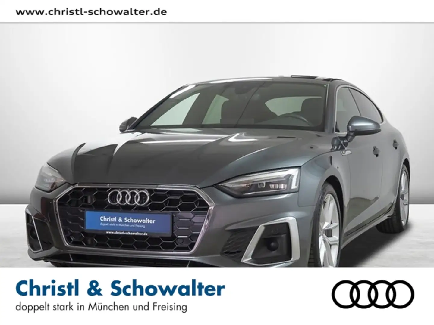 Audi A5 Sportback 40 TDI S-Tronic S line LED NAVI ACC Gris - 1
