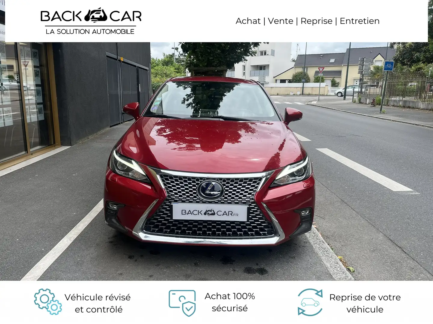Lexus CT 200h 200h Pack Business - TVA RECUPERABLE Rouge - 2